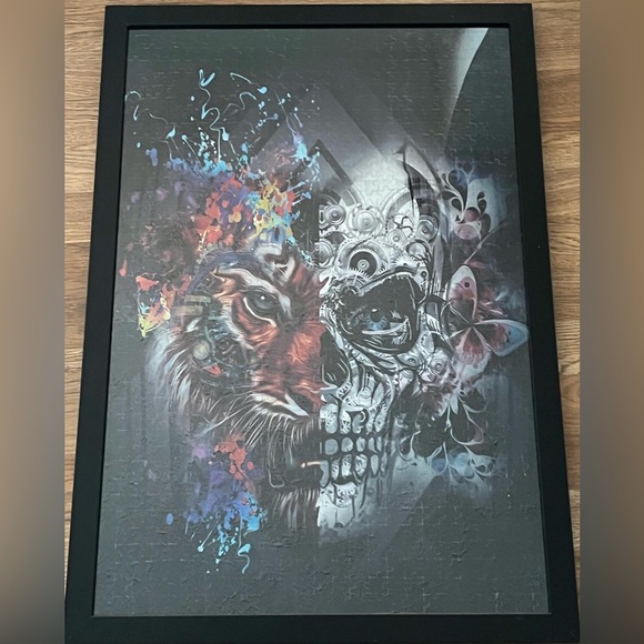 Tiger and Skull Wall Art Puzzle - Picture 8 of 9
